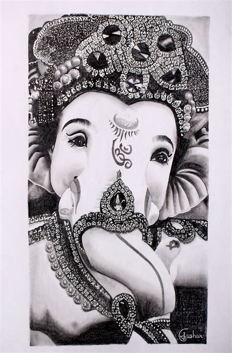 Ganesh ji /sketchartby_tushar | Pencil sketch images, Diy crafts for ...