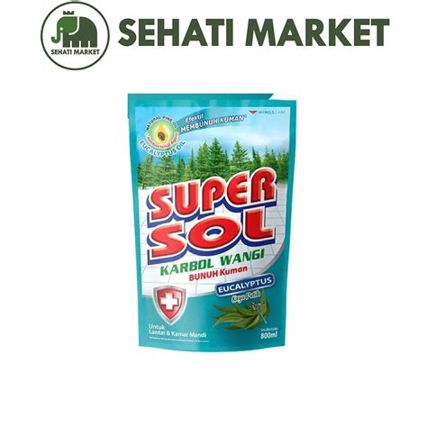 Jual Super Sol Refill Karbol Wangi Eucalyptus Ml Supersol Shopee