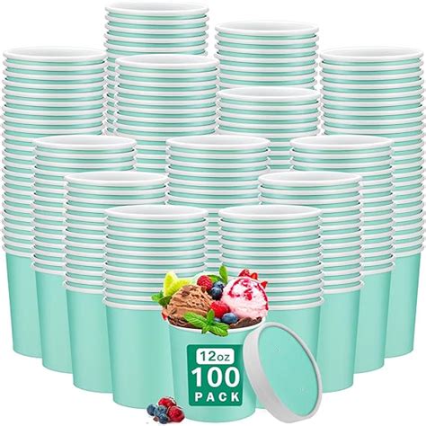 Amazon Irenare 100 Sets 12 Oz Disposable Soup Containers With