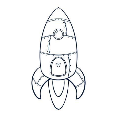 Line Art Rocket Illustration 3092931 Vector Art at Vecteezy