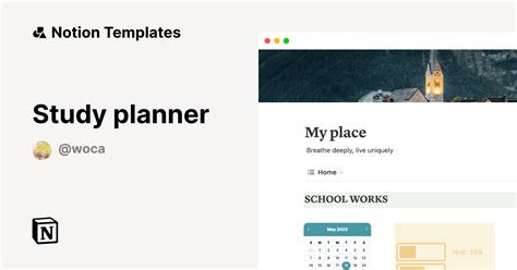 Study planner Template | Notion Marketplace