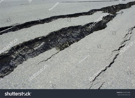 Asphalt Road Cracks Collapsed Stock Photo 294474386 | Shutterstock