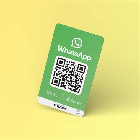 WhatsApp NFC Business Cards Truzzer