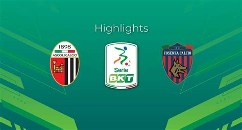 Ascoli Cosenza Gol E Highlights Serie Bkt