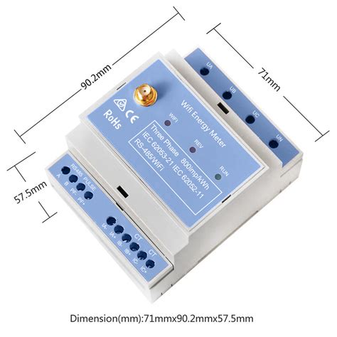 Bidirectional Din Rail Energy Monitoring Solar Monitoring System 3