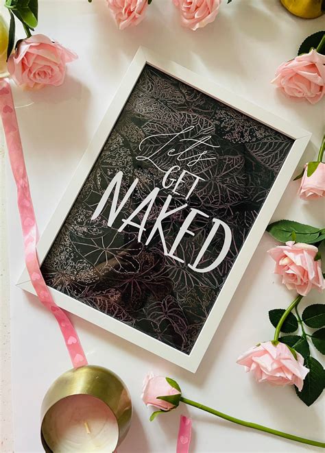 A4 Lets Get Naked Sign Text Slogan Digital Download Wall Art Decor Etsy