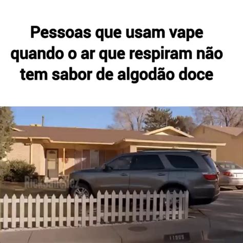 Pessoas que usam vape quando o ar que respiram não tem sabor de algodão