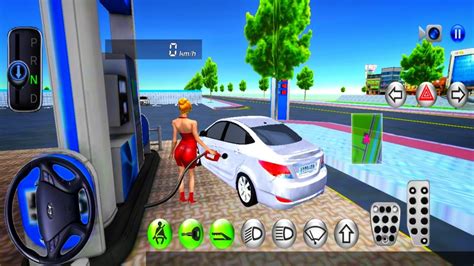 D Driving Class Simulator Update Gas Station Funny Driving Car Games