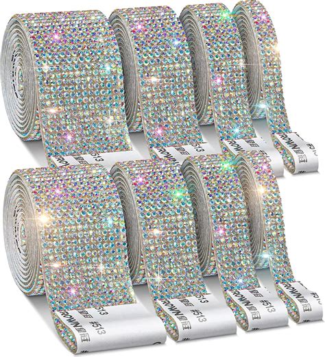 Rolls Rhinestone Ribbons Cludoo Self Adhesive Crystal Diamond Ribbon