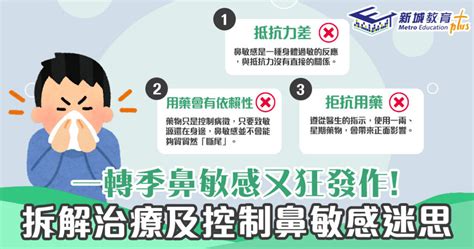 【健康資訊】鼻敏感體弱？醫生拆解 鼻敏感 迷思 長期食藥不會變依賴！ 新城教育