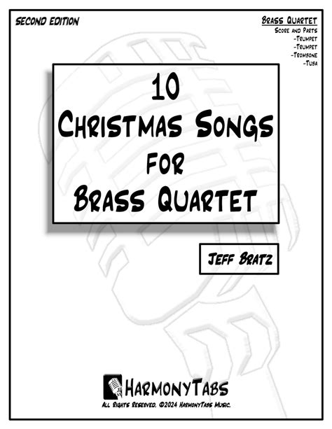 10 Christmas Songs For Brass Quartet Second Edition Arr Jeff Bratz