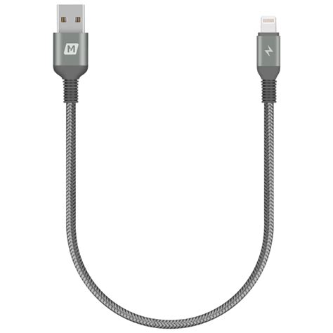 Momax Elite Lightning Cable Triple Braided 30cm Black Jomlaae