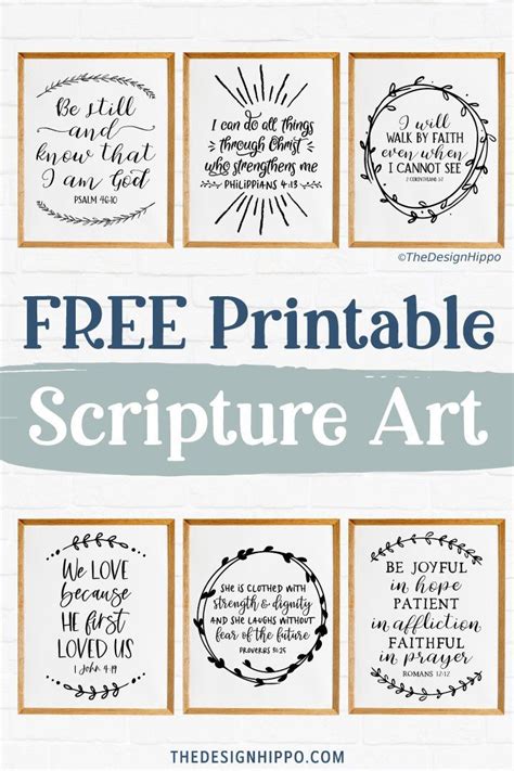 6 free printable bible verses scripture art prints – Artofit