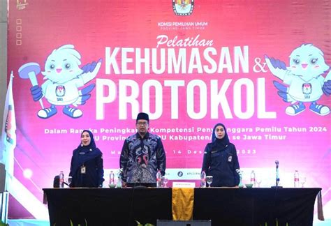 KPU Jatim Gelar Pelatihan Kehumasan Dan Protokol Perkuat Peran