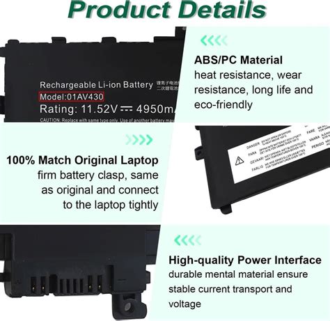 01AV430 01AV494 Battery For Lenovo ThinkPad X1 Carbon 5th 6th Gen EBay