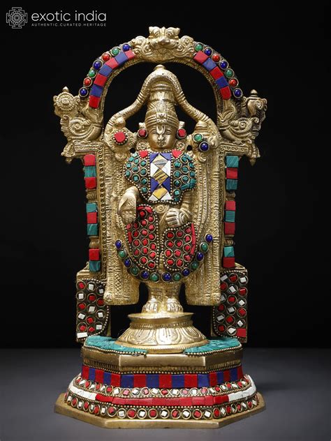 11 Lord Tirupati Balaji Venkateshvara Standing On Kirtimukha Throne