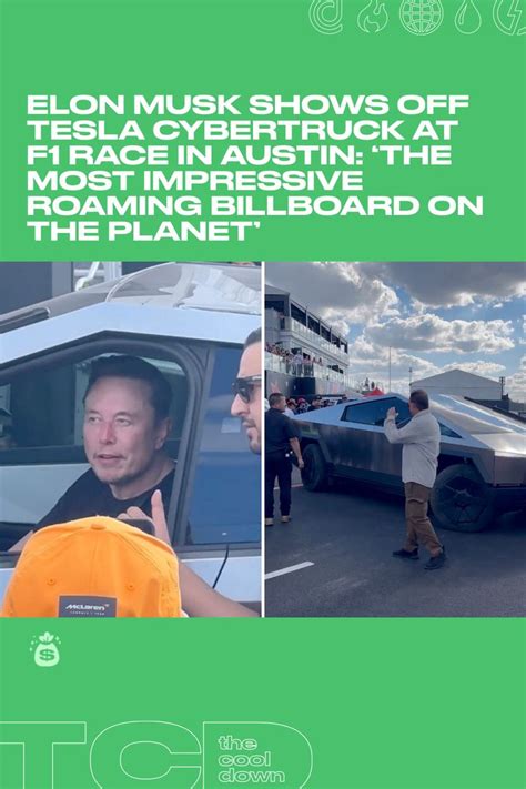 Elon Musk shows off Tesla Cybertruck at F1 race in Austin | Tesla ...