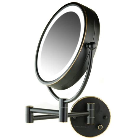 Best Bronze Lighted Makeup Mirror With Magnification Wall Mount Your