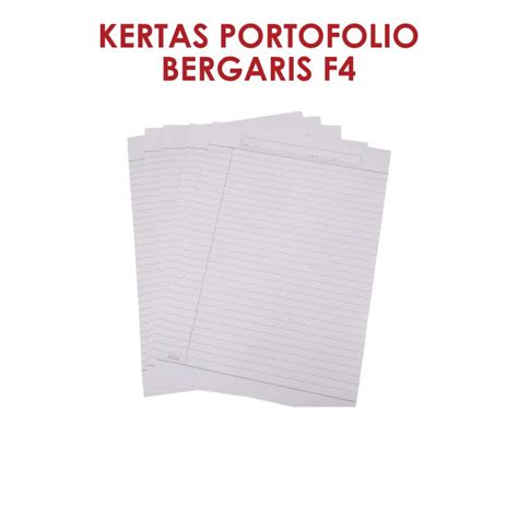 Jual Kertas Hvs Double Folio Bergaris Shopee Indonesia