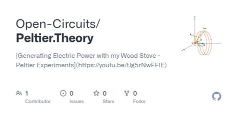 GitHub - Open-Circuits/Peltier.Theory: [Generating Electric Power with ...