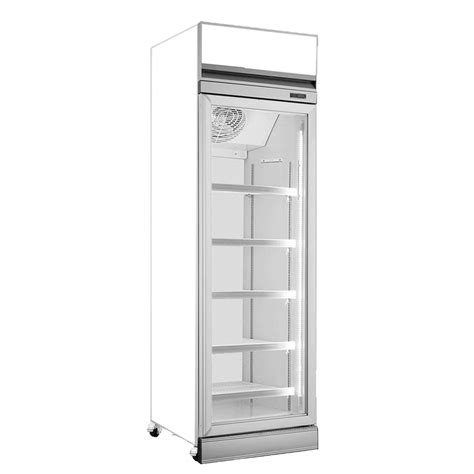 Commercial Upright Cooler Display Standing Cooler Single Door Glass