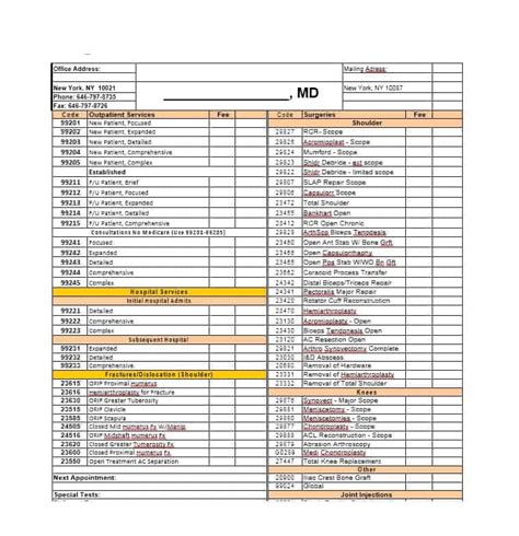 Free Printable Superbill Template