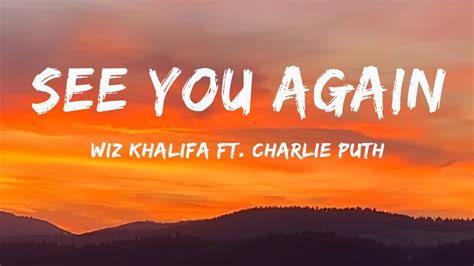 Wiz Khalifa See You Again Letra Lyrics Ft Charlie Puth Youtube