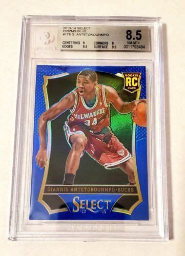 GIANNIS ANTETOKOUNMPO 2013 PANINI SELECT ROOKIE PRIZMS BLUE CARD 35 49