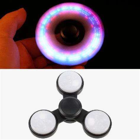 Led Light High Speed Bearing Tri Spinner Fidget Edc Fidget Spinner Hand