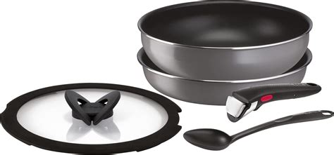 Tefal L16190 Tifal Handle Removable Pot Frying Pan Set 5 Piece Set For Gas Fire