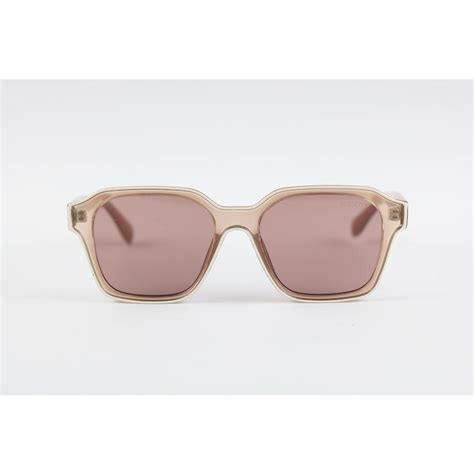 Moscot Peach Translucent Acetate Rectangle Sunglasses