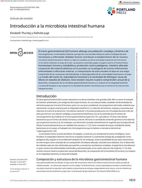 Introducción a la microbiota intestinal humana Paola Escobedo uDocz