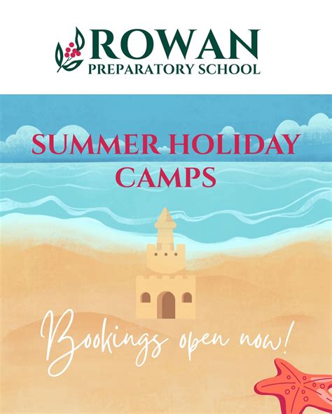 Rowan - Bookings for our Summer Holiday Camps are now open! Open to