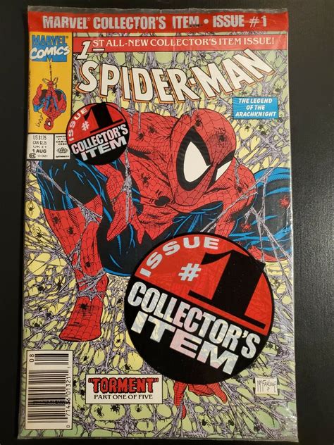 5 COPIES SPIDER MAN 1 1990 NM POLY BAGGED GREEN UPC NEWSSTAND LOGO