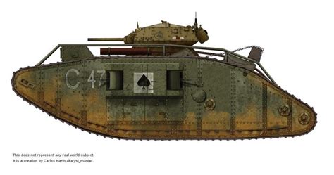 Wwi Tanks Mark Iv Renault Ft 17 St Chamond Schneider Ca A7v