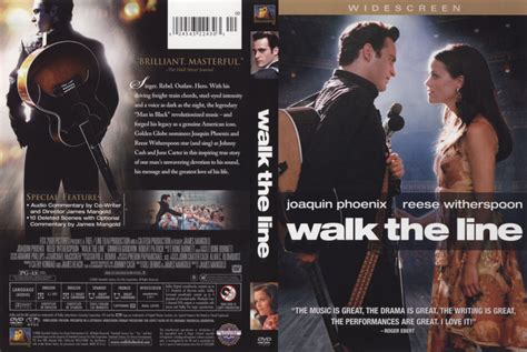 Walk The Line (2005) WS R1 - Movie DVD - CD Label, DVD Cover, Front Cover