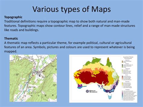 Types Of Maps And Definitions Brigid Theodora