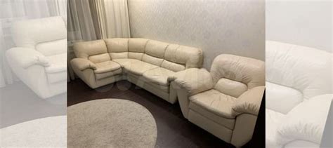 Угловой кожаный диван + кожаное кресло купить в Челябинске | Товары для ...
