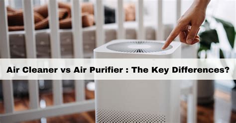 Air Cleaner vs Air Purifier : The Key Differences?