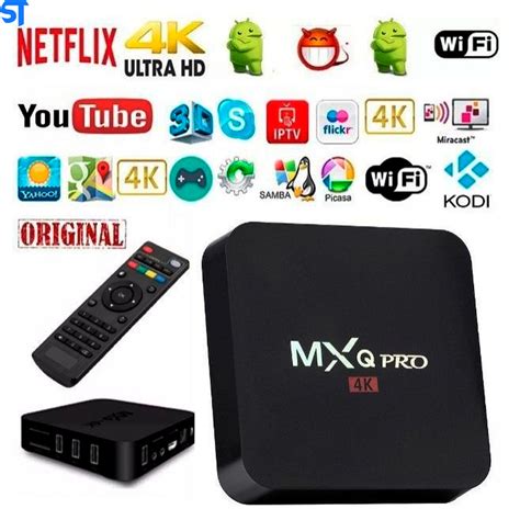 Globoplay Apk Tv Box Mxq 4k - Tv Box Android MxQ Pro 4K 4Gb Ram 32Gb Memória Cpu 64Bit Com Controle