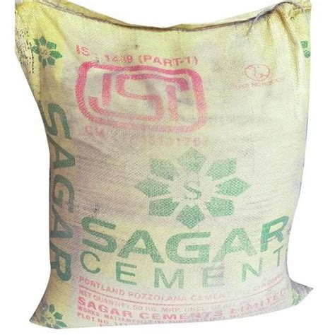 Grade Ppc Sagar Cement Packaging Size Kg At Rs Bag In