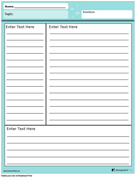 Cornell Notes Portrait Color 2 Storyboard Von He Examples