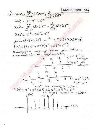 Sinyaller Ve Sistemler Final Soruları Ve Çözümleri Bahar 2014 Sayfa