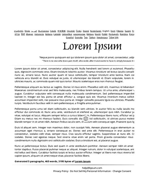 Lorem Ipsum - All The Facts - Lipsum Generator | PDF