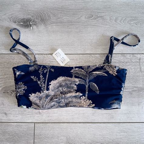 Maaji Swim Maaji Night Jungle Midnight Garden Irene Bikini Top Size Small Poshmark