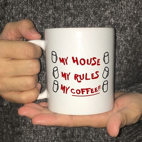 Knives Out My House My Rules My Coffee Mug Ceramic Coffe Milk Tea Beer