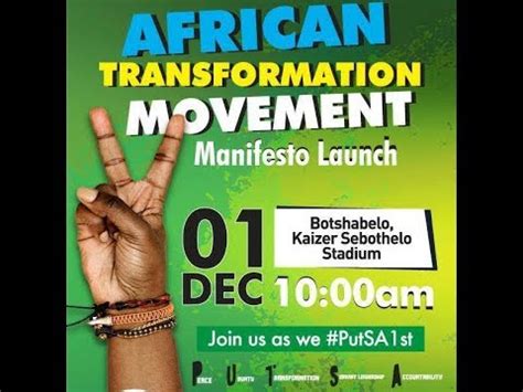 African Transformation Movement National Atm Manifesto Launch Youtube