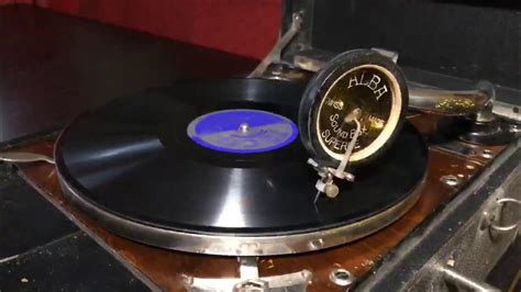 Playing 78rpm Records On My Portable Wind Up Alba Gramophone From The