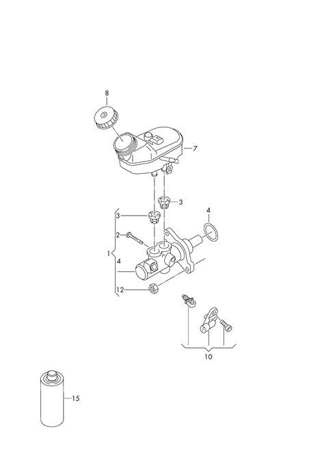 Volkswagen Polo 2013 2017 Brake Master Cylinder Vag Etka Online