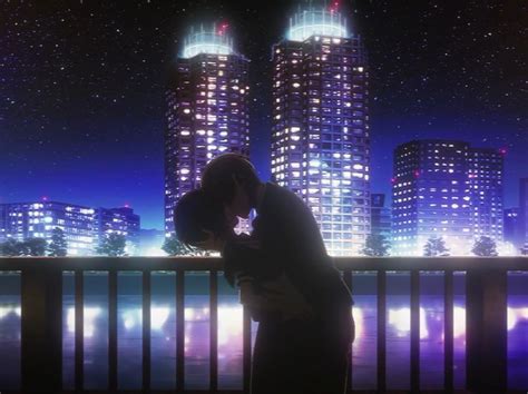 Romantic Anime Kiss Scene